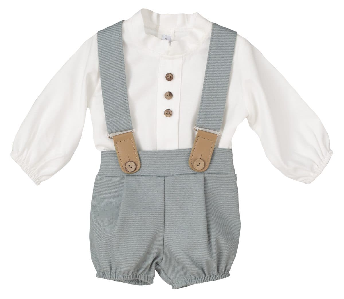 Conjunto 2 piezas: Camisa M/L + Pololo (Verde)