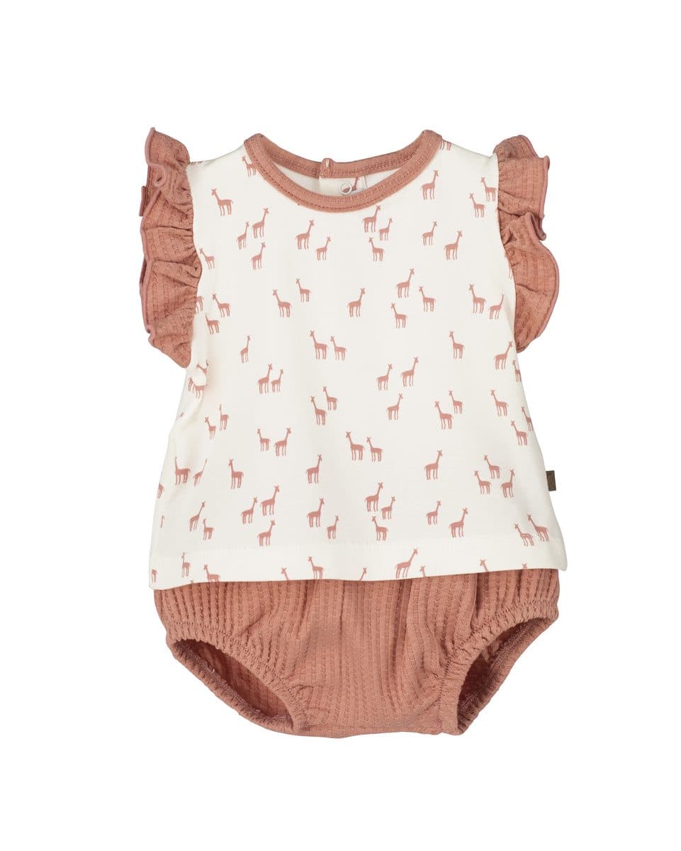 Conjunto 2 piezas: Camiseta + Pololo (Nude)