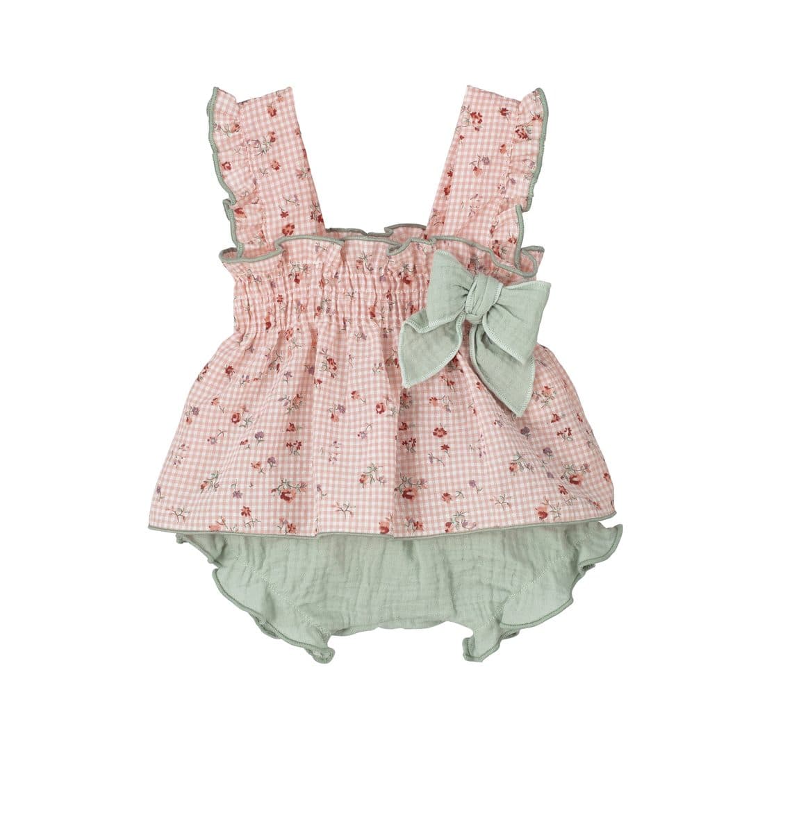Conjunto 2 piezas: Peto + Pololo (Mint)