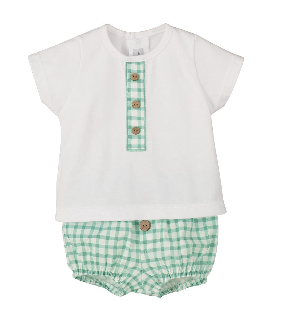 Conjunto 2 piezas: Camiseta M/C + Pololo (Mint)