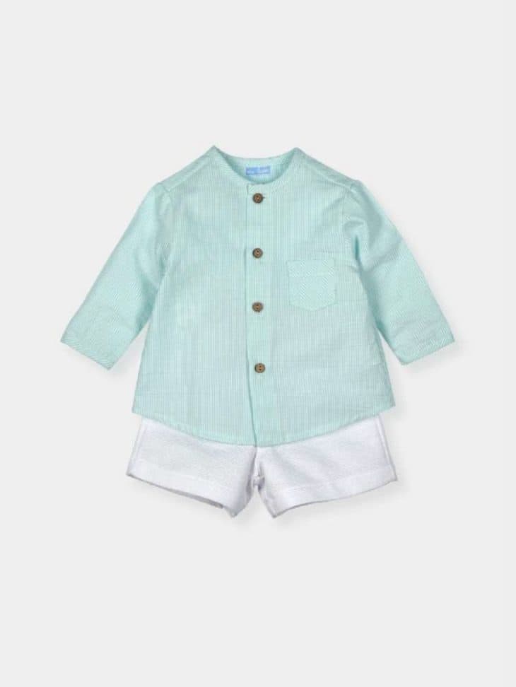 Conjunto 2 piezas: Camisa M/C + Pantalón corto (Garden, Papaya) - vista 2