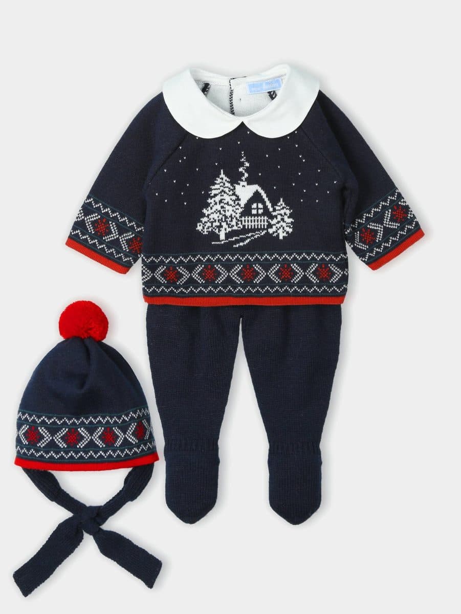 Conjunto 3 piezas: Jersey M/L + Polaina + Gorro (Marino)