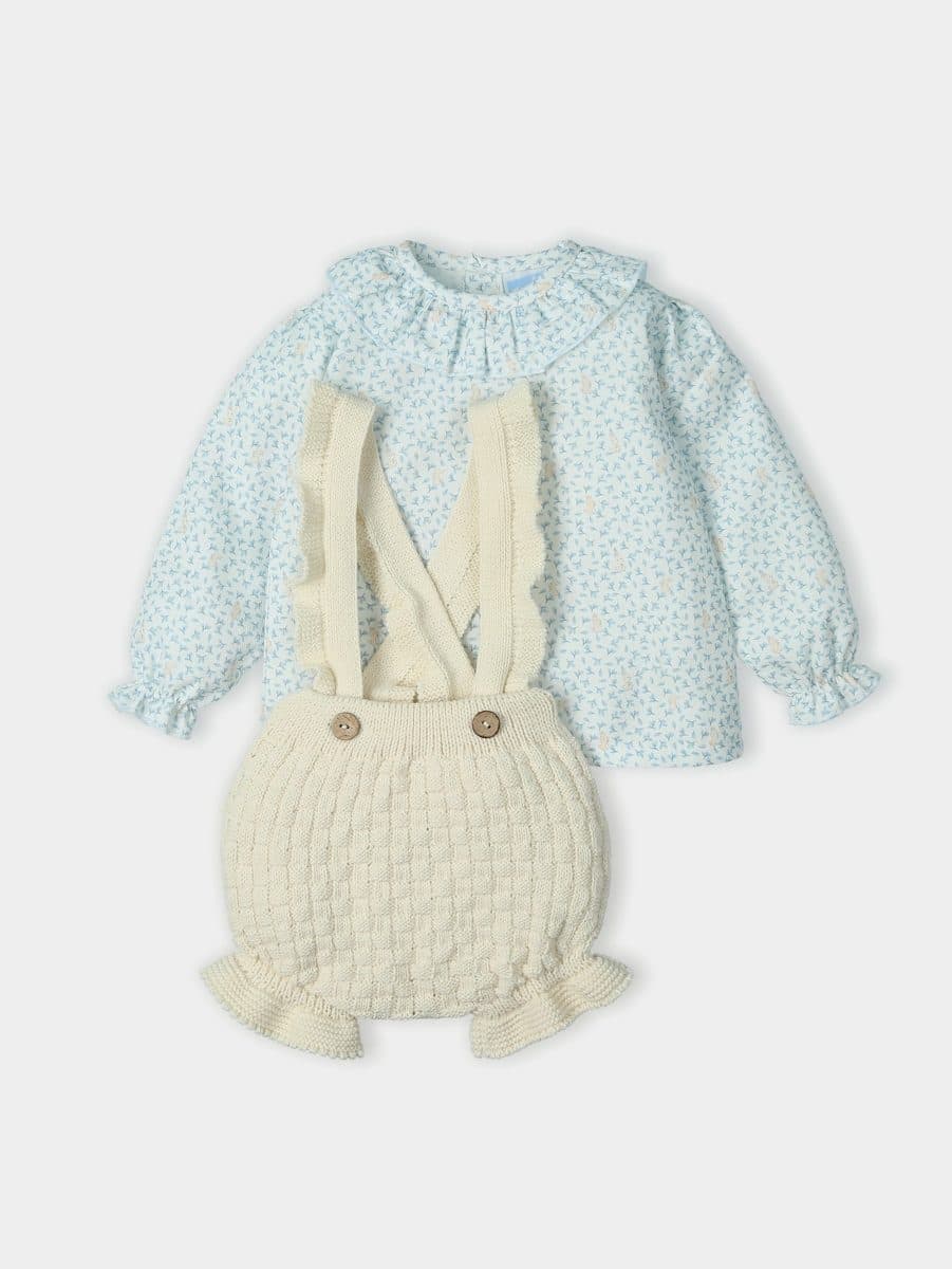 Conjunto 2 piezas: Camisa M/L + Peto (Luna, Nat/Nub) - vista 1