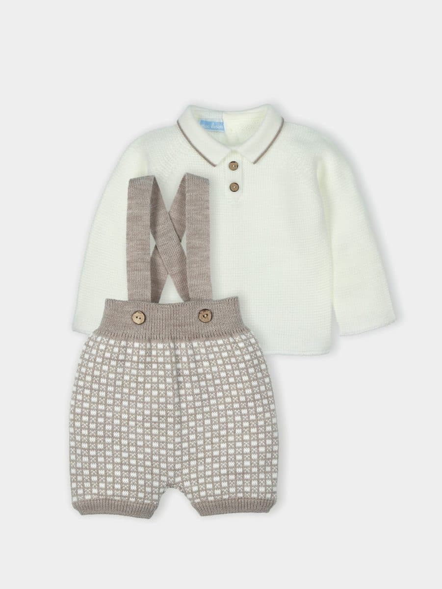 Conjunto 2 piezas: Camisa M/L + Peto (Nuez)