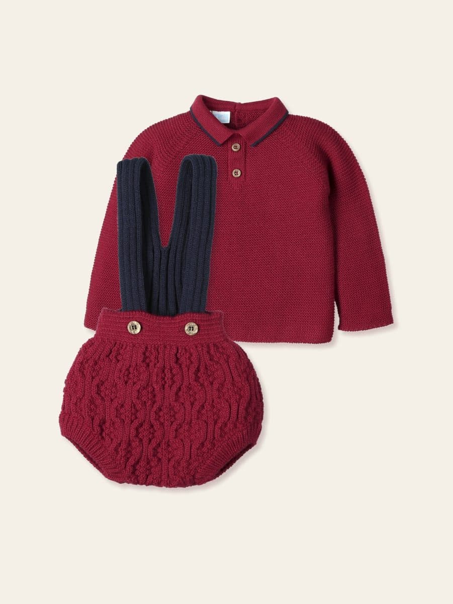 Conjunto 2 piezas: Camisa M/L + Peto (Scarlet)