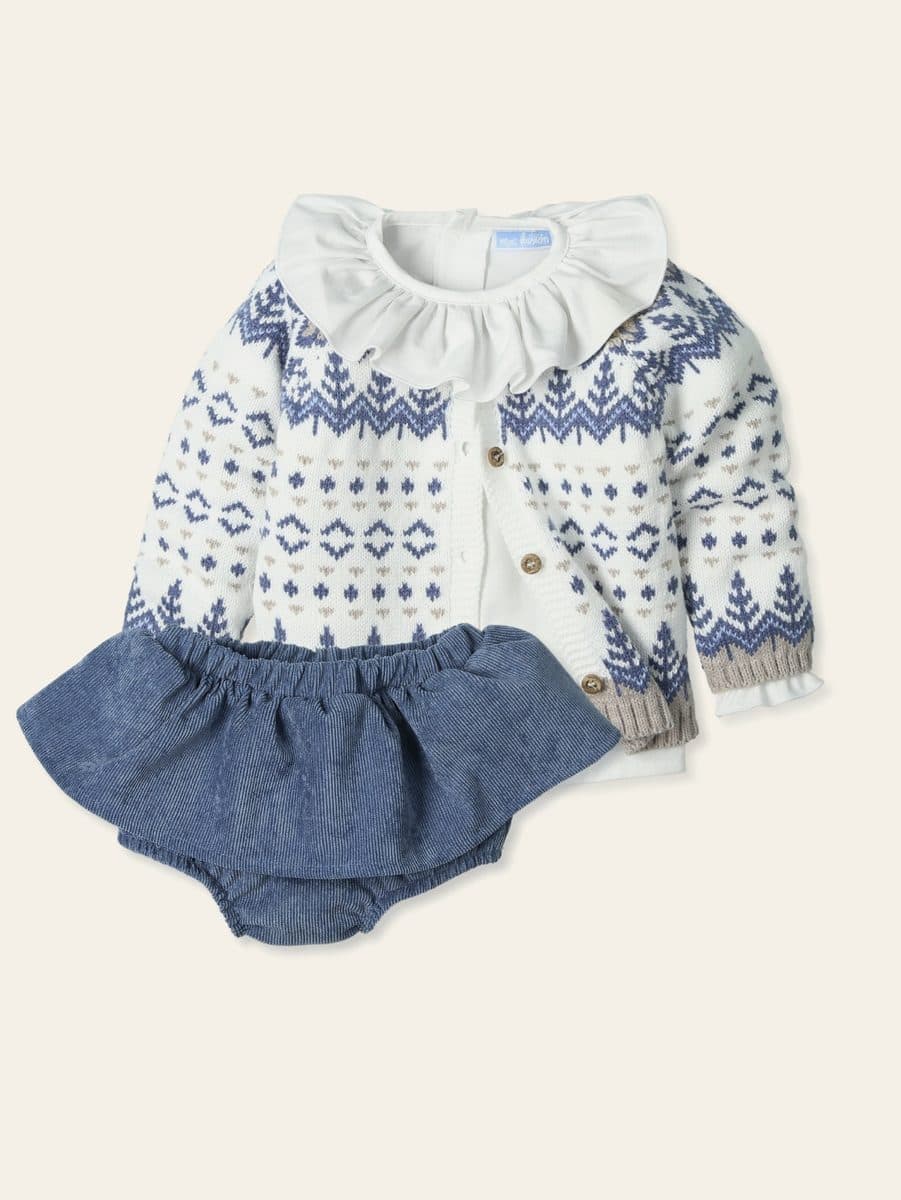 Conjunto 2 piezas: Jersey M/L + Cubrefalda (Nuez)