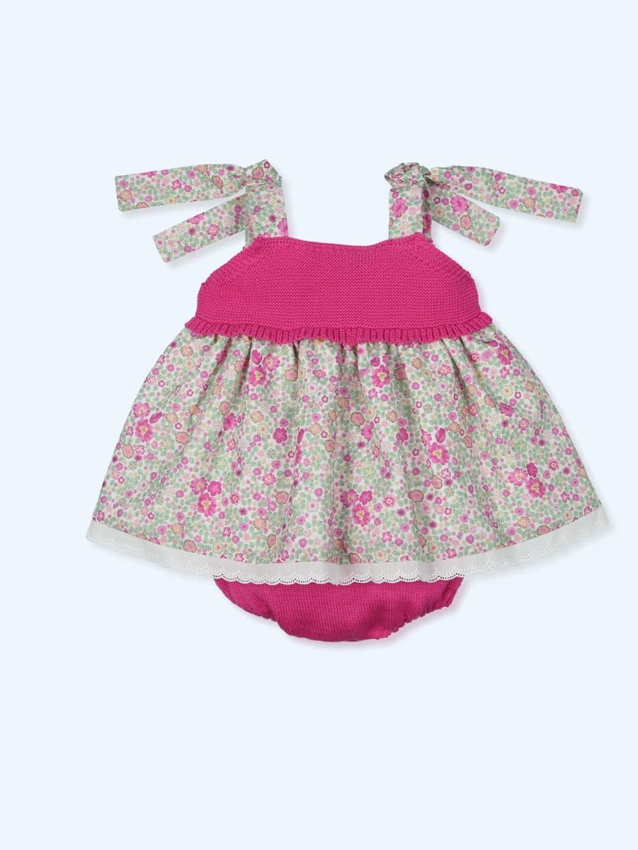 Conjunto 2 piezas: Jesusito + Cubre (Kiss Fuxia)