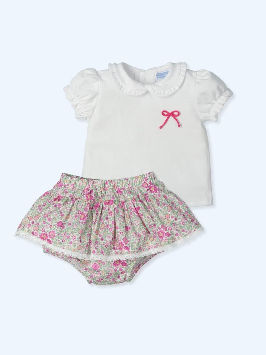 Conjunto 2 piezas: Jesusito M/C + Cubre (Kiss Fuxia)