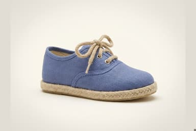 Zapato de cordones con suela de esparto (bebé): abajo