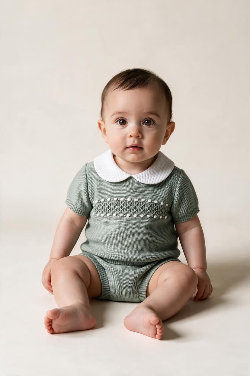 Conjunto 2 piezas: Camisa + Cubre (Punto de Cal), puesta
