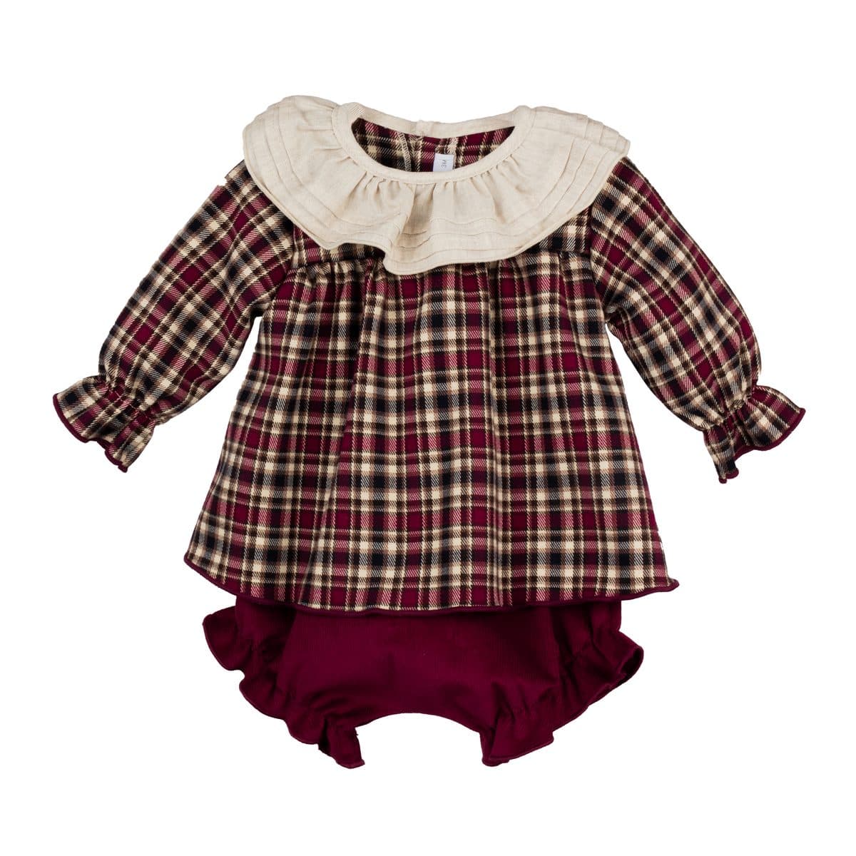 Conjunto 2 piezas: Jesusito M/L + Cubre (Granate)