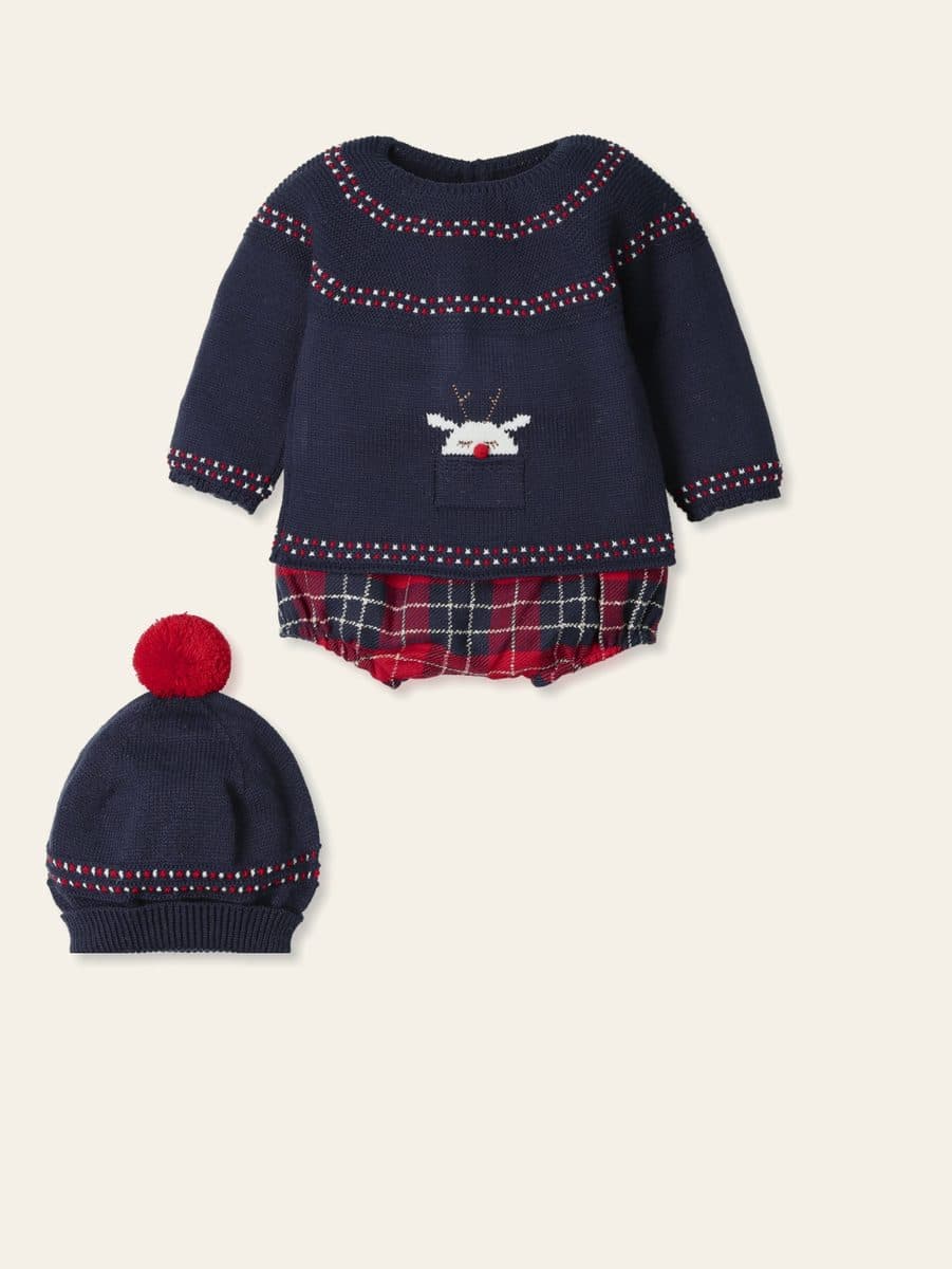 Conjunto 3 piezas: Jersey M/L + Cubre + Gorro (Marino)